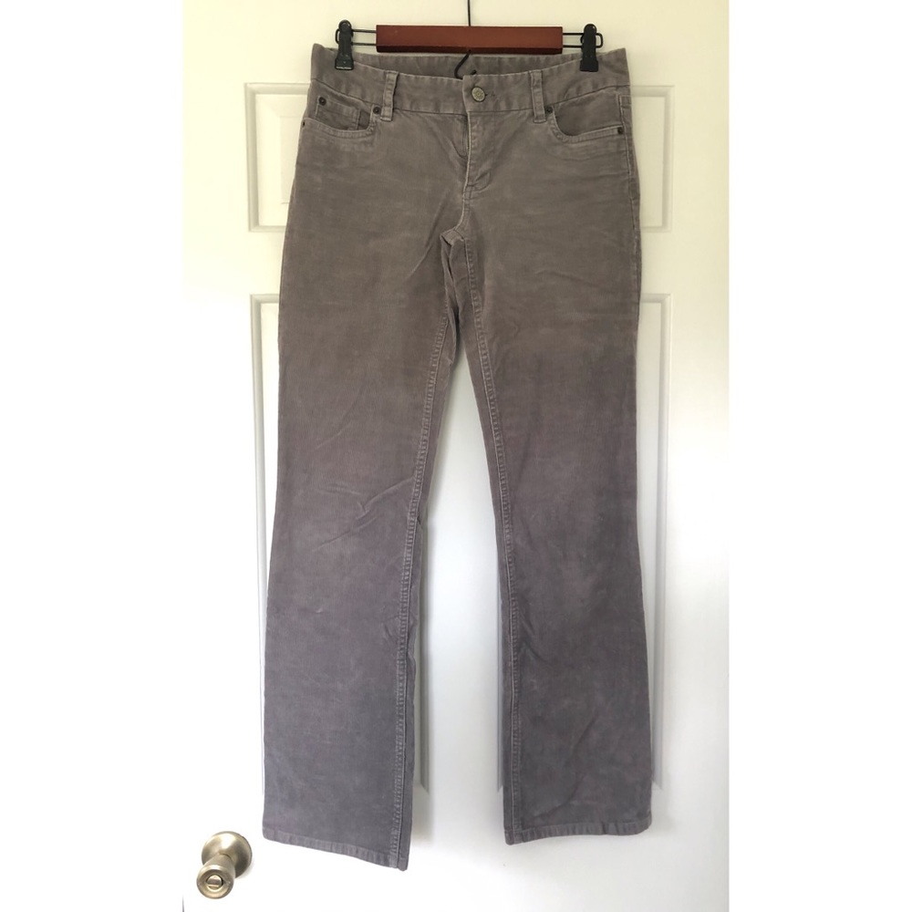 JCrew gray corduroy pant size 2 low rise bootleg